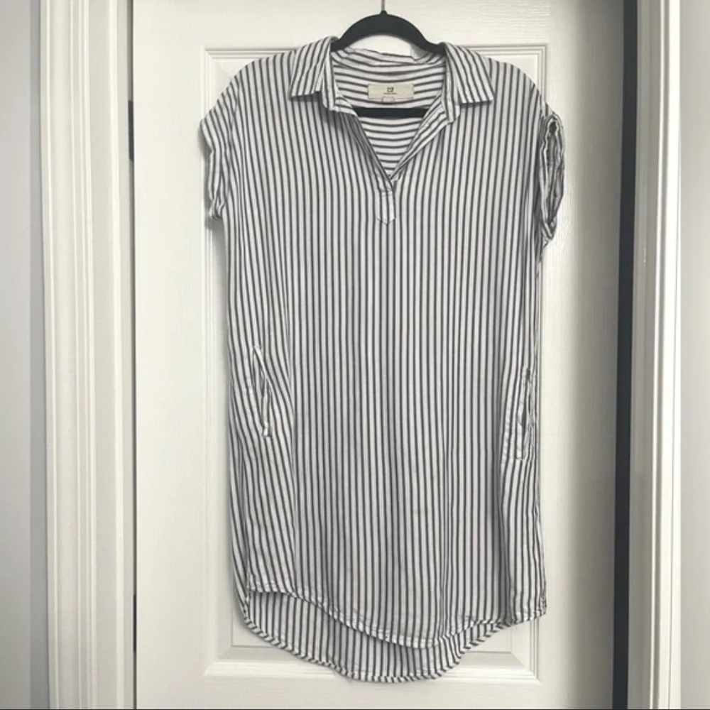 Thread & Supply Striped Dress Size S Pockets Beach coastal Summer Vacation